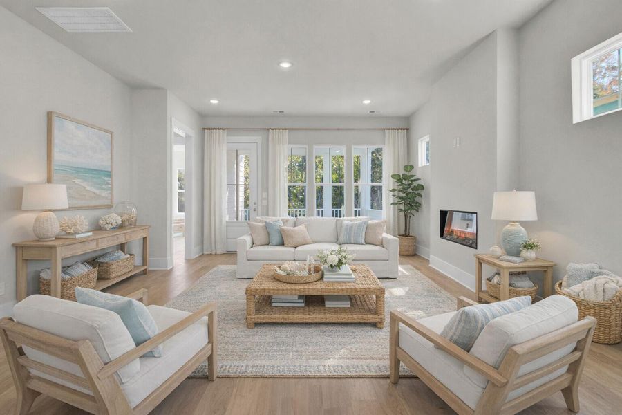 Furnished interior view inside a new home in , Johns Island (Image 11).