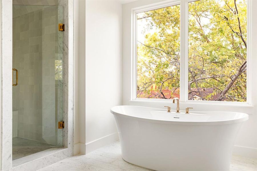 Furnished interior view inside a new home in , Dallas (Image 12).