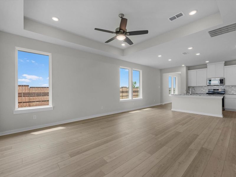 Spacious, unfurnished interior of a new home in Mason Woods, Cypress (Image 11). Spacious, unfurnished interior of a new home in Mason Woods, Cypress (Image 11).