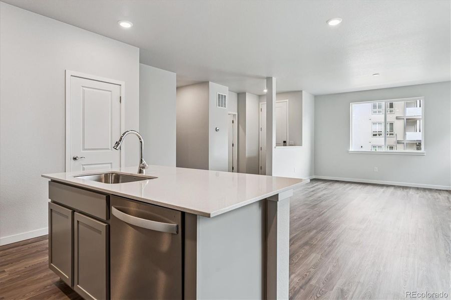 Furnished interior view inside a new home in Paired Homes at Alder Creek, Parker (Image 7).