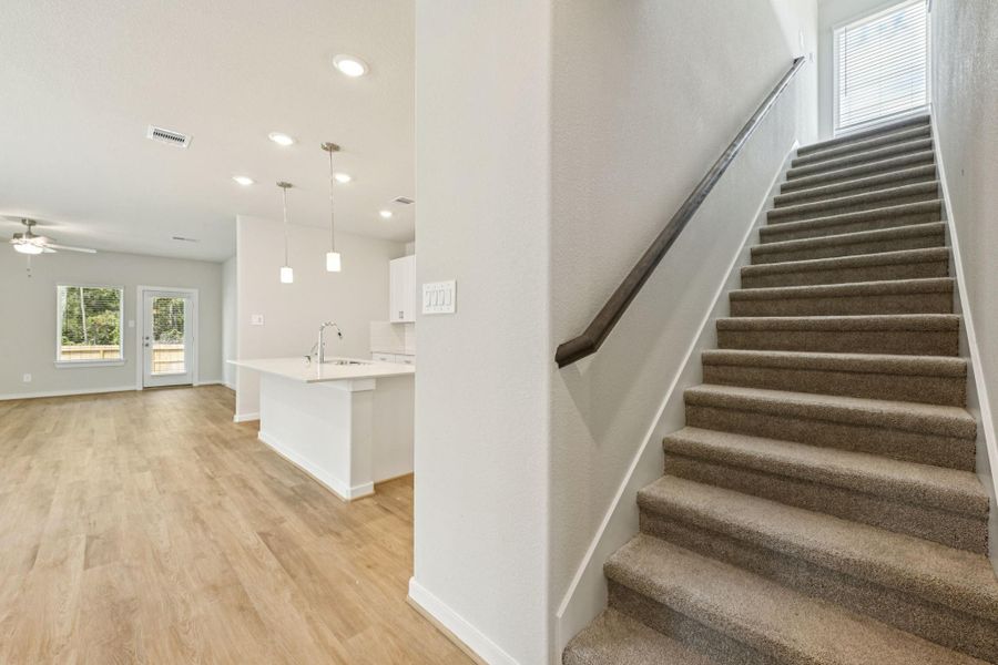 Photo is not of the actual home, but is an inspirational photo of builder’s model home and may depict options, furnishings, and/or decorator features that are not included