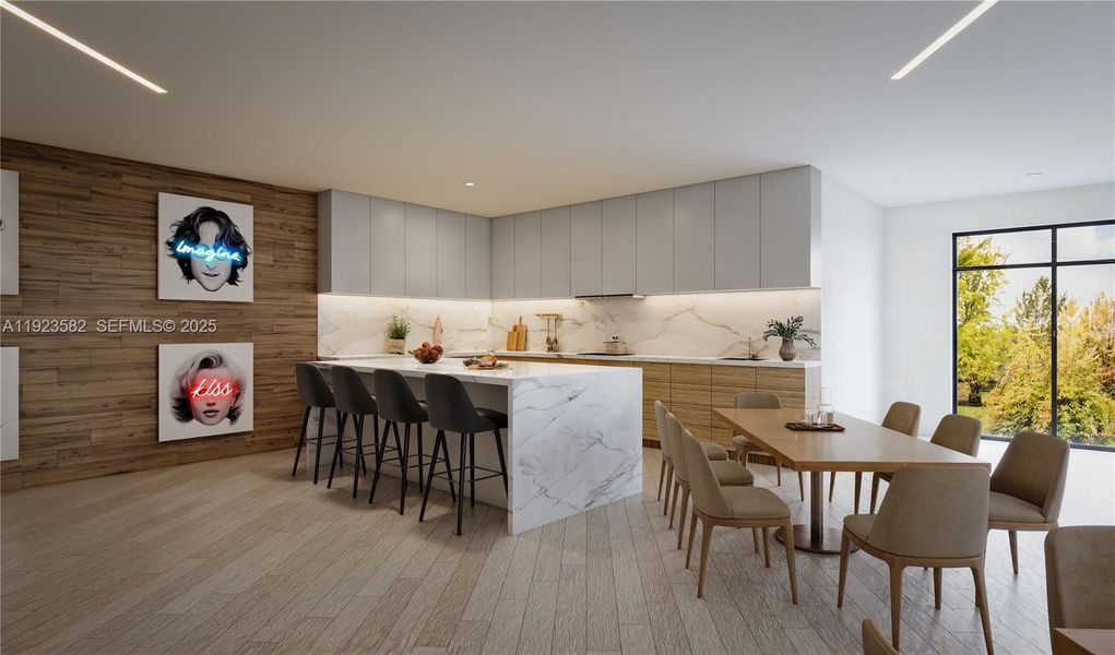 Furnished interior view inside a new home in , Hallandale Beach (Image 8).