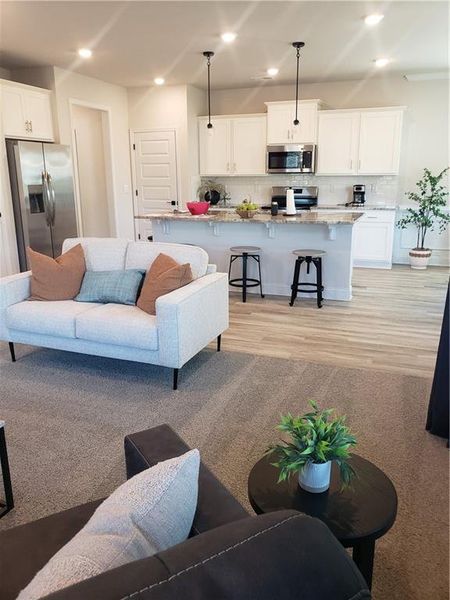 Furnished interior view inside a new home in Canterbury Villas, Carrollton (Image 11). Furnished interior view inside a new home in Canterbury Villas, Carrollton (Image 11).