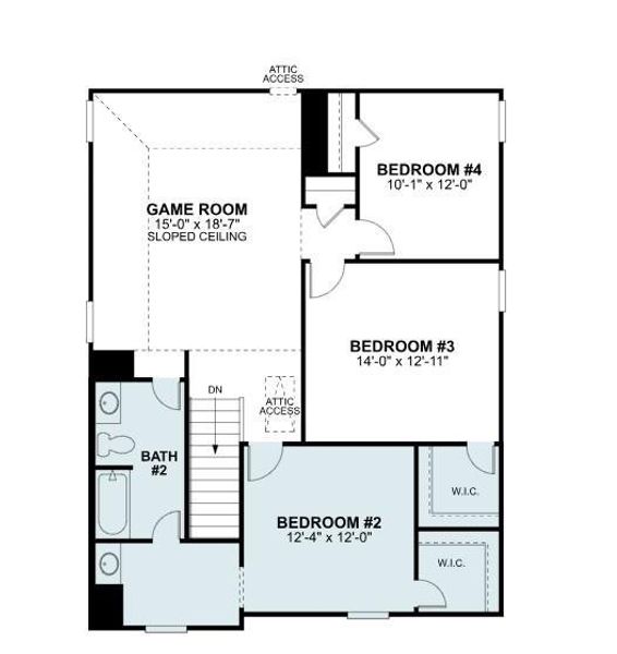 2D floor plan layout of this home in Summerview, Fulshear, TX (Image 5). 2D floor plan layout of this home in Summerview, Fulshear, TX (Image 5).