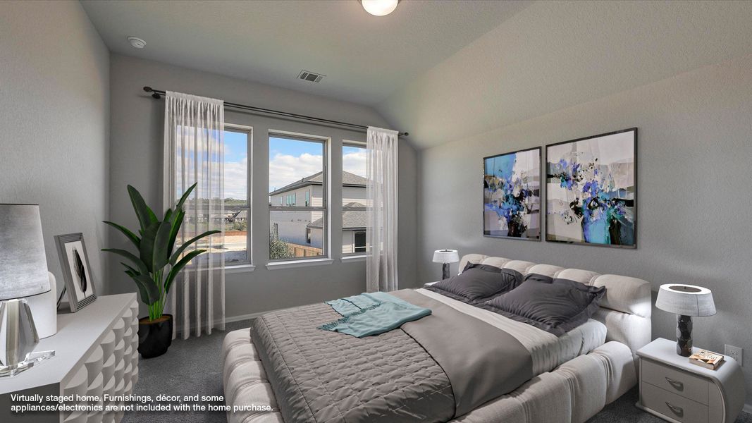 Representative furnished interior of a home built from the 1593W by Perry Homes in Santa Rita Ranch Tierra Rosa, Liberty Hill (Image 10).