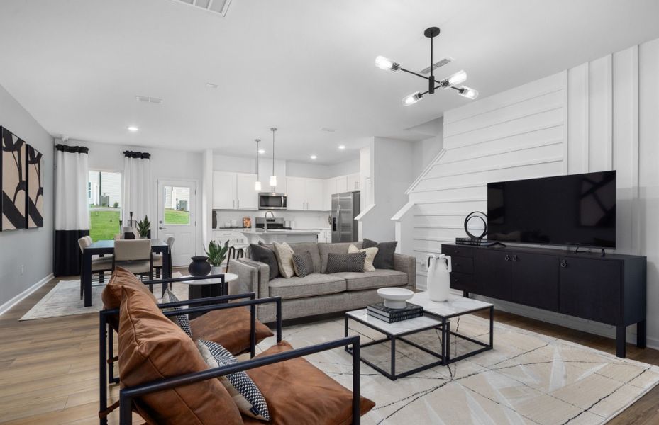 Furnished interior view inside a new home in Carpenter Falls, Durham (Image 10).