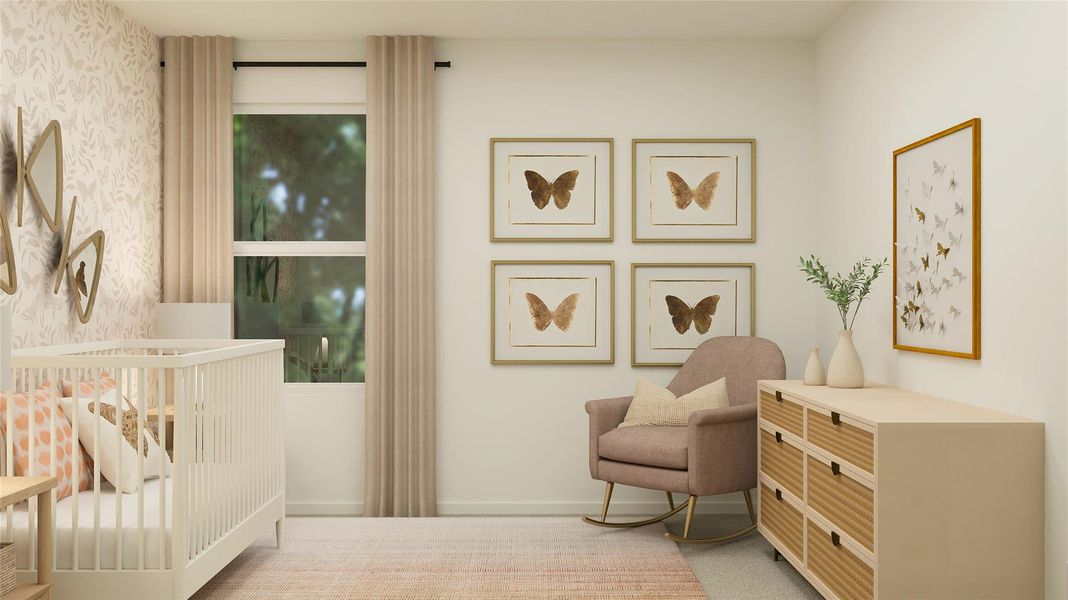 Furnished interior view inside a new home in Bertram Oaks: Majors Collection, Bertram (Image 8). Furnished interior view inside a new home in Bertram Oaks: Majors Collection, Bertram (Image 8).