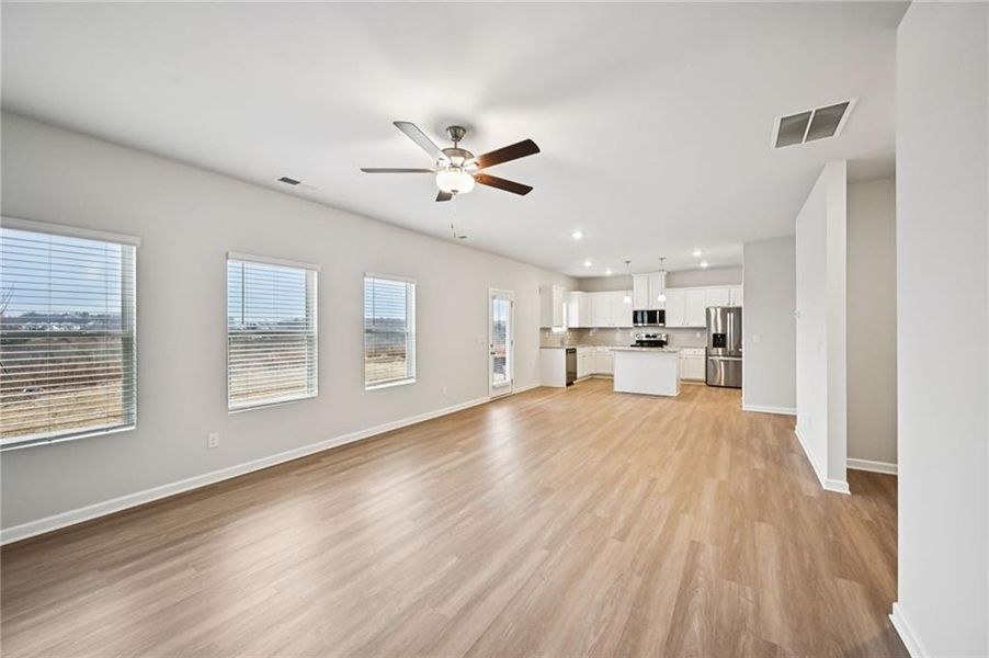 Spacious, unfurnished interior of a new home in The Hills at Cedar Creek, Winder (Image 22). Spacious, unfurnished interior of a new home in The Hills at Cedar Creek, Winder (Image 22).