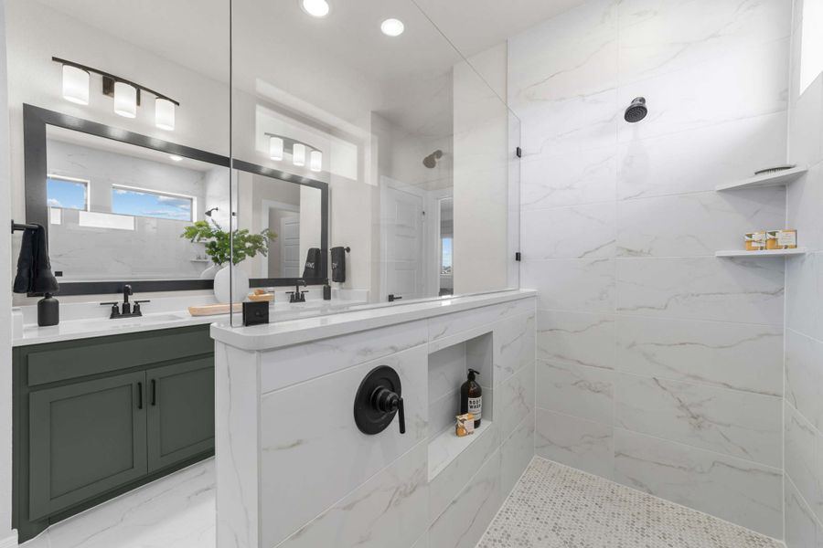 Representative furnished interior of a home built from the The Jaden by David Weekley Homes in Painted Tree Woodland West – Cottages, McKinney (Image 4). Representative furnished interior of a home built from the The Jaden by David Weekley Homes in Painted Tree Woodland West – Cottages, McKinney (Image 4).