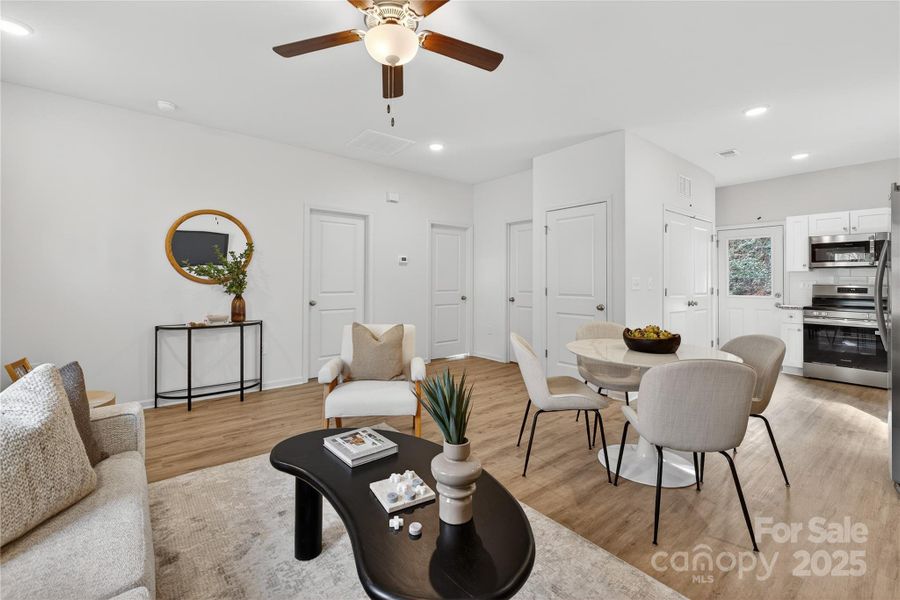 Furnished interior view inside a new home in , Statesville (Image 7).