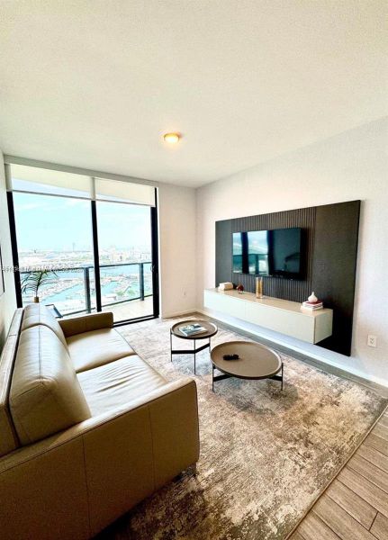 Furnished interior view inside a new home in The Elser Hotel & Residences, Miami (Image 8).