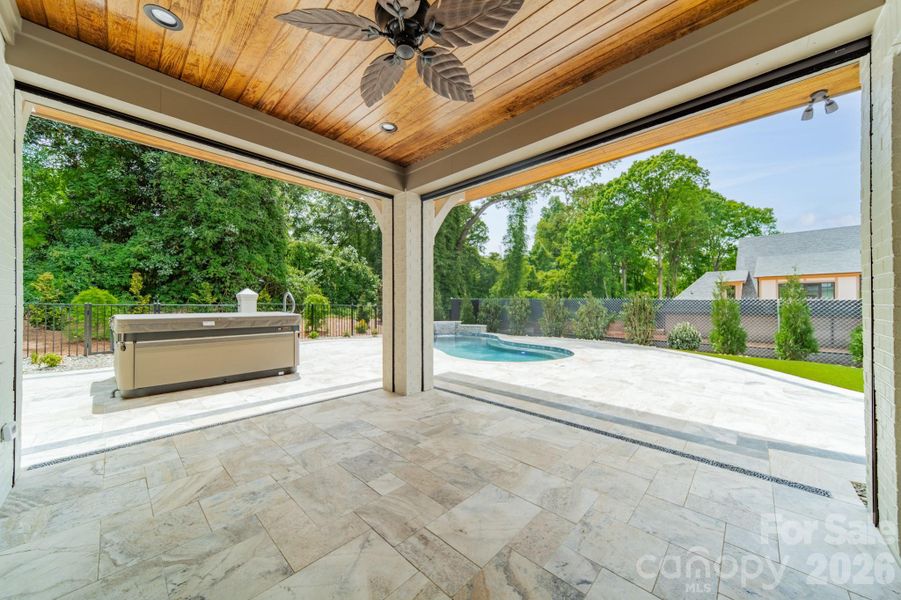 Exterior details and patio area of a home in , Belmont (Image 4).