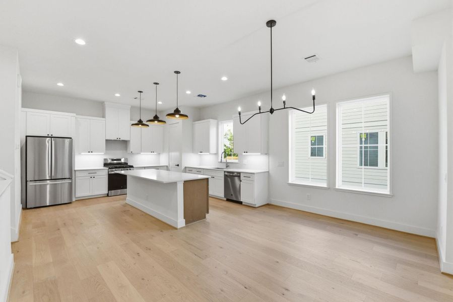 Furnished interior view inside a new home in , Houston (Image 11).