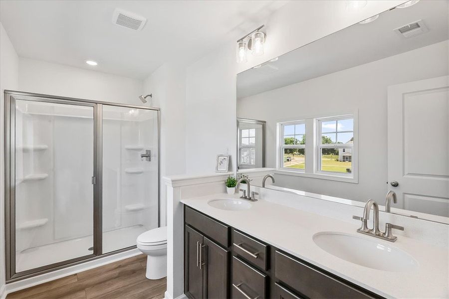Furnished interior view inside a new home in Brownstone Park, Easley (Image 8).