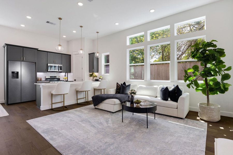 Furnished interior view inside a new home in Montridge, Houston (Image 18).