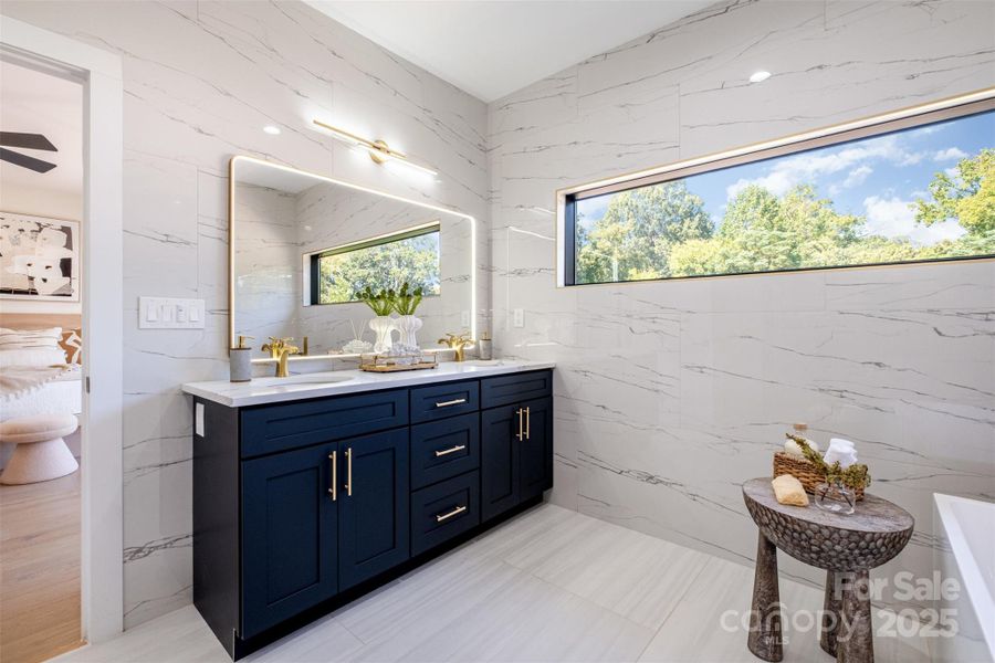 Furnished interior view inside a new home in , Charlotte (Image 12).