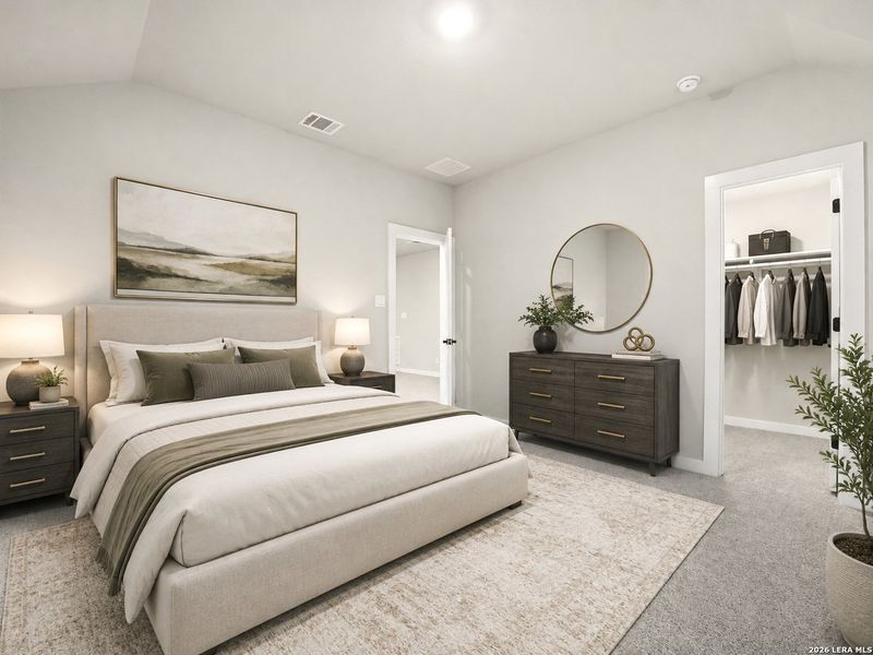Furnished interior view inside a new home in Saddle Creek Ranch, Cibolo (Image 7).