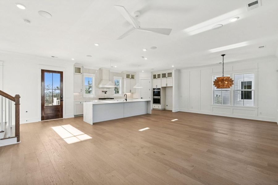 Spacious, unfurnished interior of a new home in Overlook at Copahee Sound, Awendaw (Image 61).