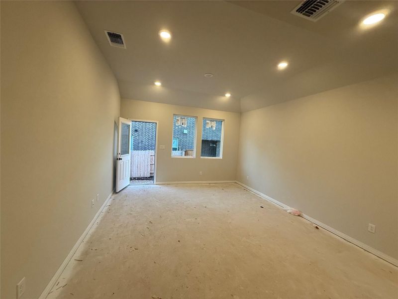 In-progress construction of a new home in The Cottages at La Cima, San Marcos, TX (Image 22).