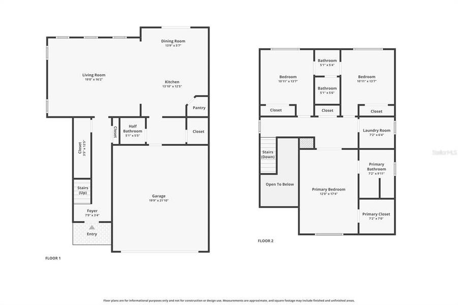2D floor plan layout of this home in , Palm Coast, FL (Image 5).
