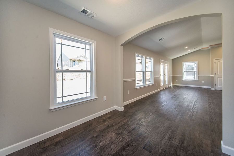 Representative unfurnished interior of a home built from the Bishop by Enchanted Homes in Arcadia Village, Spartanburg (Image 43).
