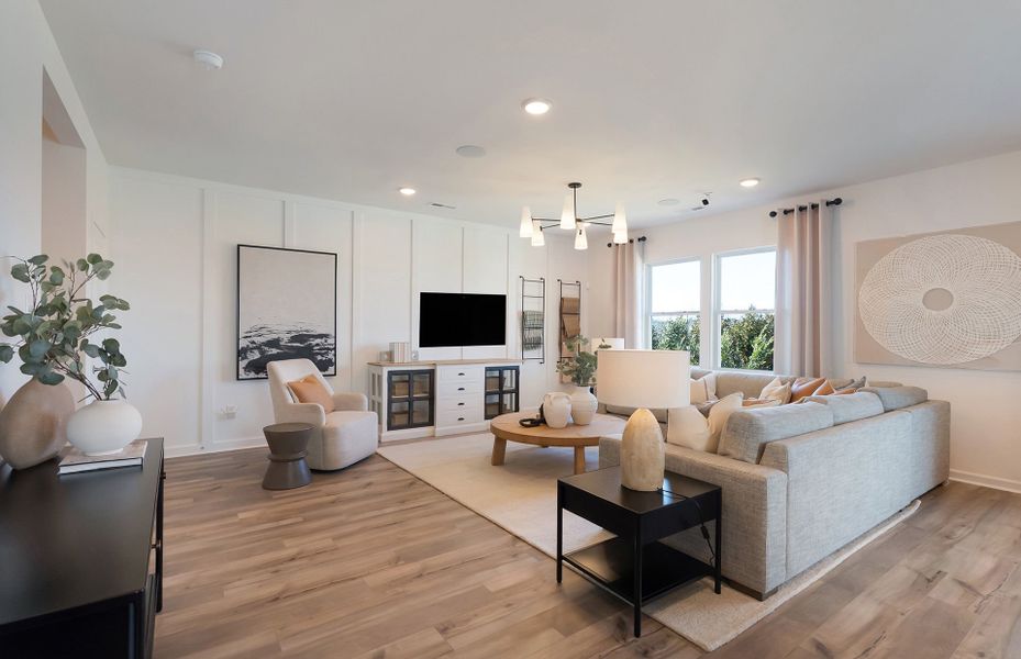 Furnished interior view inside a new home in Highlands of Carter's Station, Columbia (Image 9). Furnished interior view inside a new home in Highlands of Carter's Station, Columbia (Image 9).