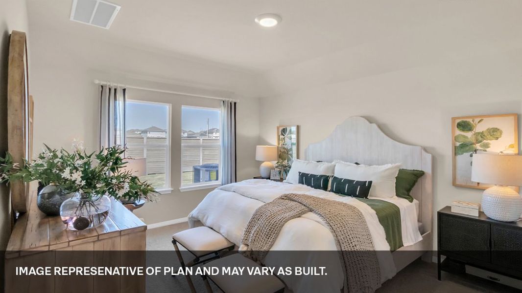 Furnished interior view inside a new home in Bar W Ranch, Leander (Image 22).