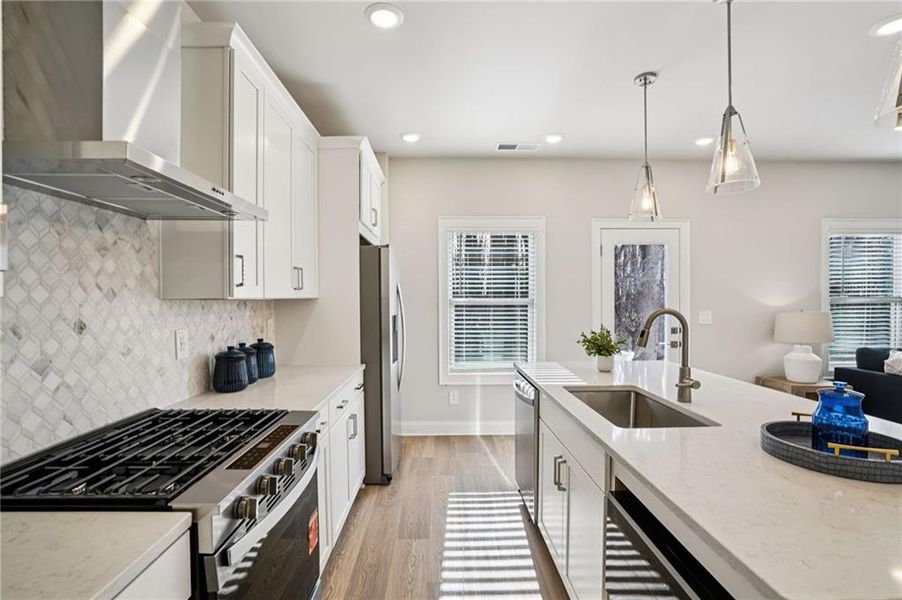 Furnished interior view inside a new home in Hemingway - Reserve Series, Cumming (Image 11). Furnished interior view inside a new home in Hemingway - Reserve Series, Cumming (Image 11).