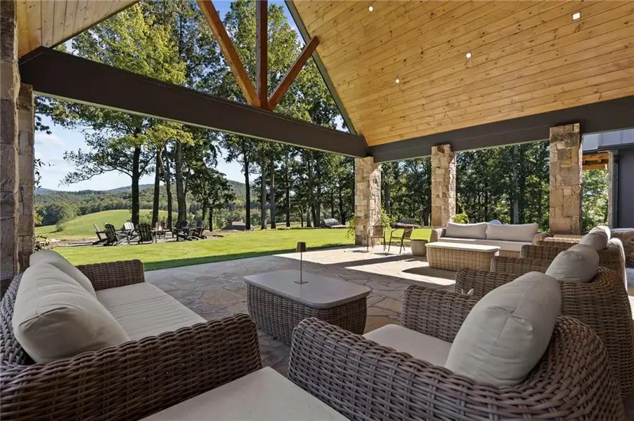 Exterior details and patio area of a home in , Talking Rock (Image 26).