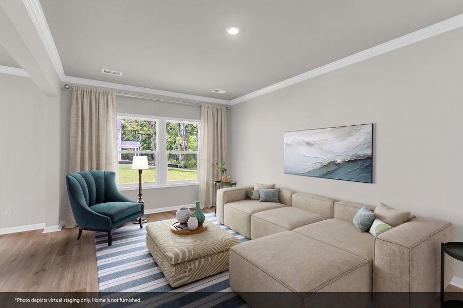 Furnished interior view inside a new home in Central Creek, Goose Creek (Image 10).