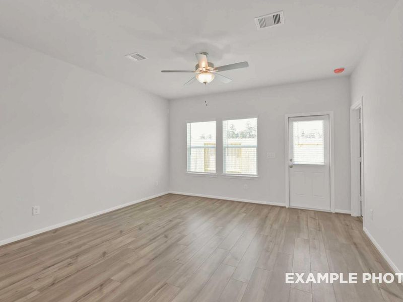 Representative unfurnished interior of a home built from the The Comal F by Davidson Homes LLC in Robins Landing, Houston (Image 17). Representative unfurnished interior of a home built from the The Comal F by Davidson Homes LLC in Robins Landing, Houston (Image 17).
