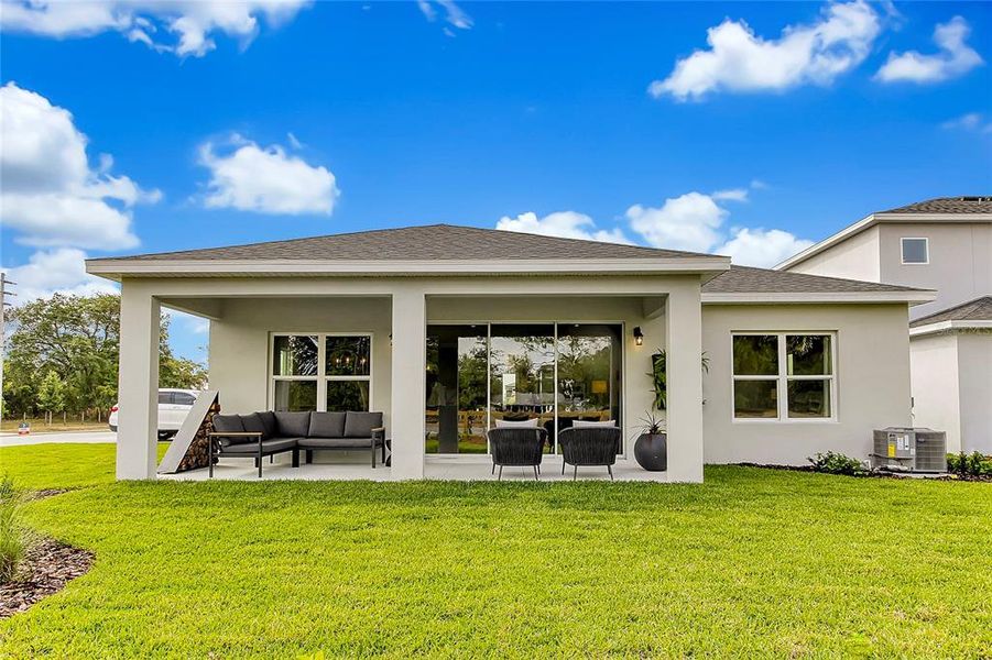 Exterior details and patio area of a home in Prairie Oaks, St. Cloud (Image 4).