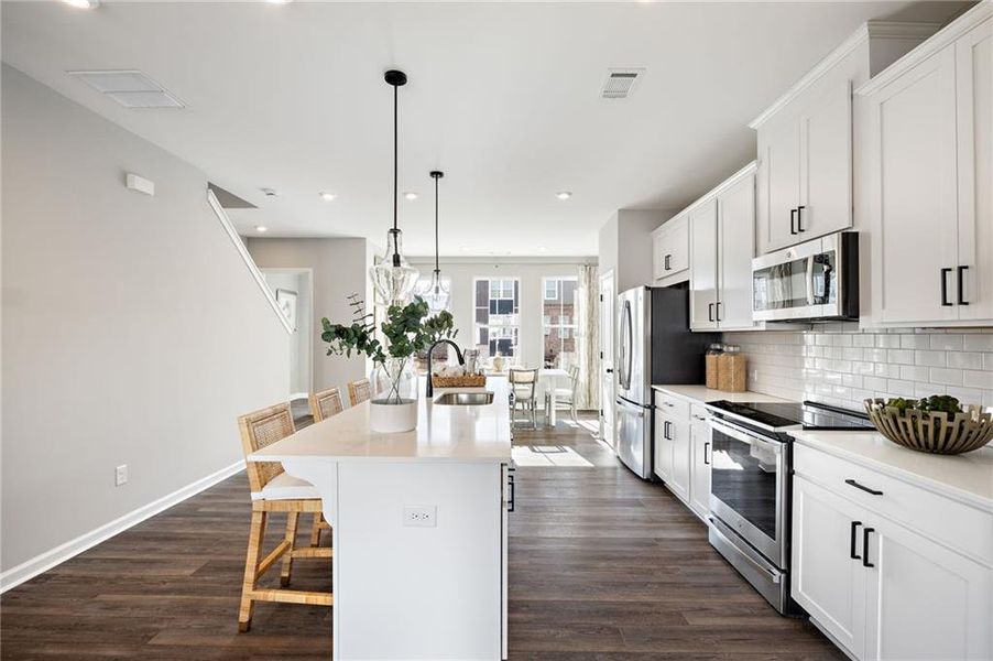 Furnished interior view inside a new home in Waverly at Buice Lake, Acworth (Image 3).