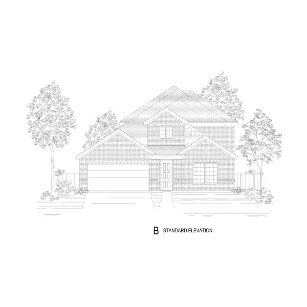 Representative rendering of the exterior for the Edgestone F by First Texas Homes (Image 11).