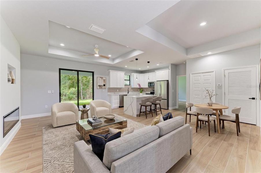 Furnished interior view inside a new home in , North Port (Image 8).