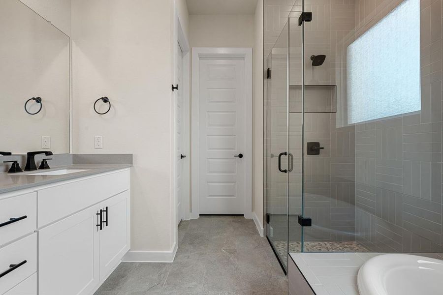Furnished interior view inside a new home in Heritage, Dripping Springs (Image 8).