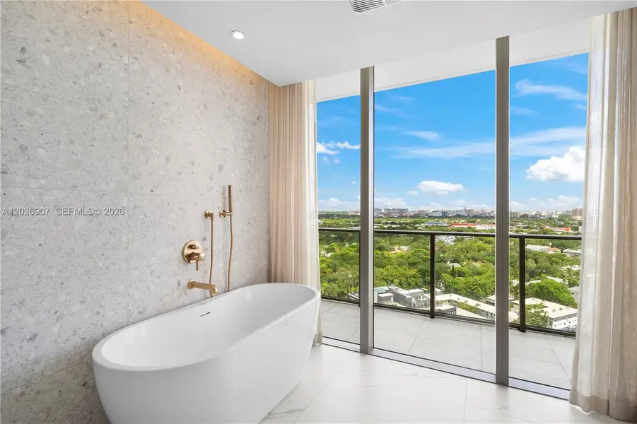 Furnished interior view inside a new home in , Miami (Image 18).