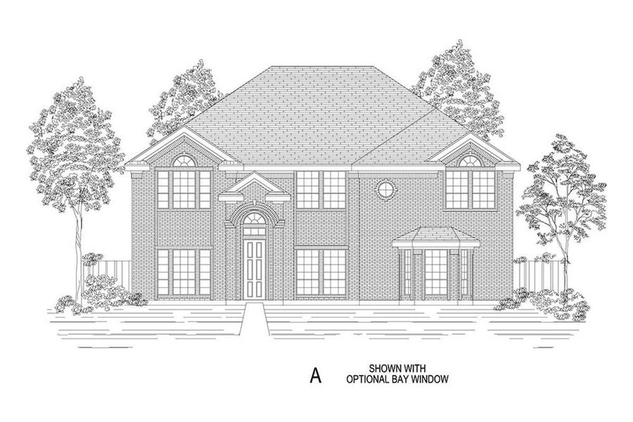 Representative rendering of the exterior for the Hillcrest 2R (w/Media) by First Texas Homes (Image 3). Representative rendering of the exterior for the Hillcrest 2R (w/Media) by First Texas Homes (Image 3).