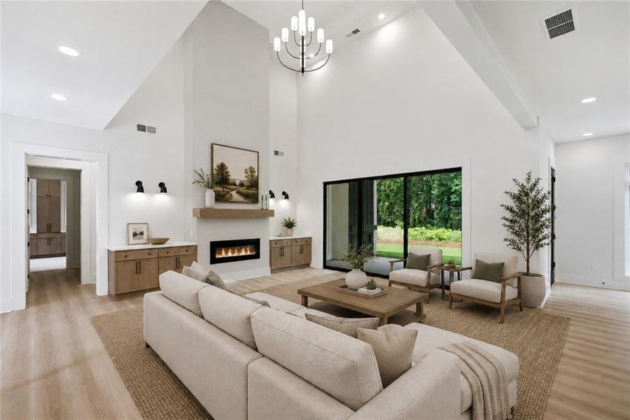 Furnished interior view inside a new home in , Cumming (Image 14).