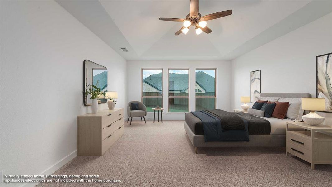 Furnished interior view inside a new home in The Lakes Of Somercrest 60', Midlothian (Image 10). Furnished interior view inside a new home in The Lakes Of Somercrest 60', Midlothian (Image 10).