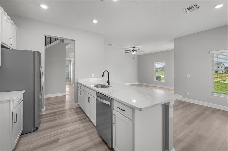 Furnished interior view inside a new home in Gum Lake Preserve, Lake Alfred (Image 6). Furnished interior view inside a new home in Gum Lake Preserve, Lake Alfred (Image 6).