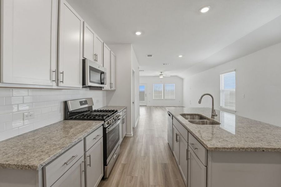 Furnished interior view inside a new home in Longview, Del Valle (Image 7).