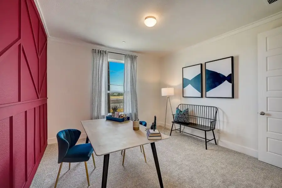 Furnished interior view inside a new home in Avery Centre, Round Rock (Image 3).
