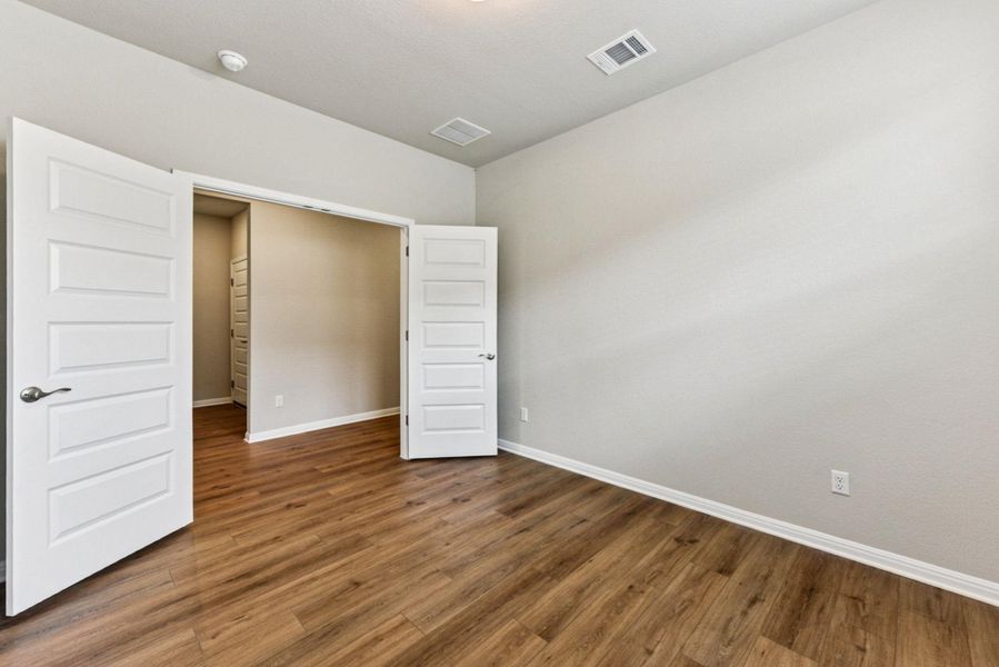 Dedicated study w/ privacy doors & LVP flooring downstairs
