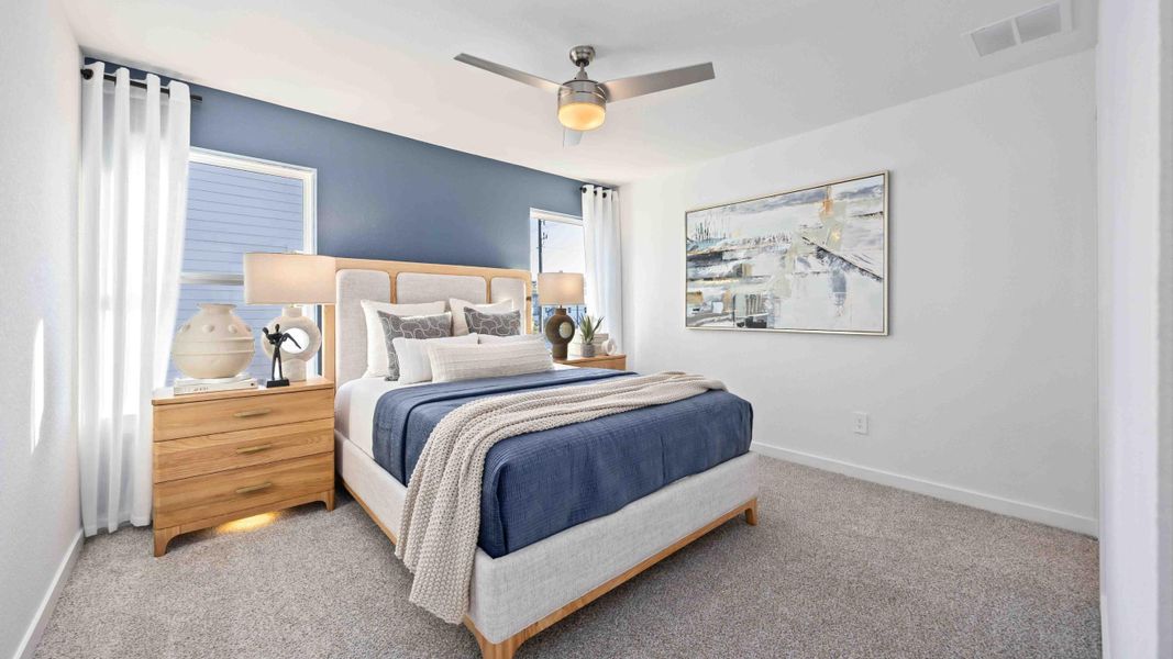 Furnished interior view inside a new home in Highland Court, Houston (Image 3).
