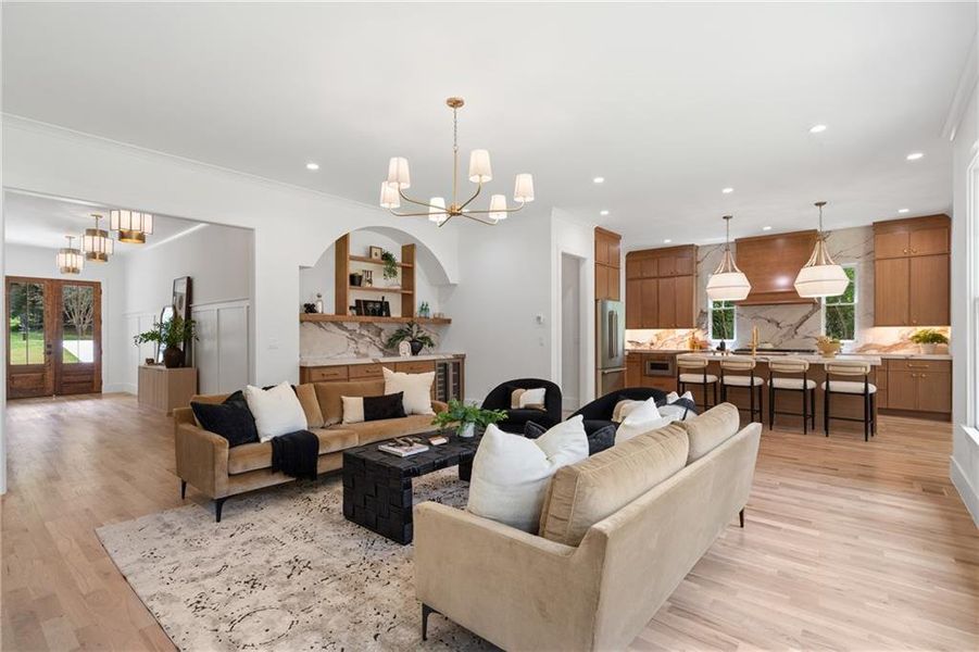 Furnished interior view inside a new home in , Brookhaven (Image 18).