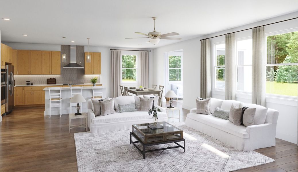 Representative furnished interior of a home built from the Skyway by Mattamy Homes in Cardinal Landing, Coats (Image 3).