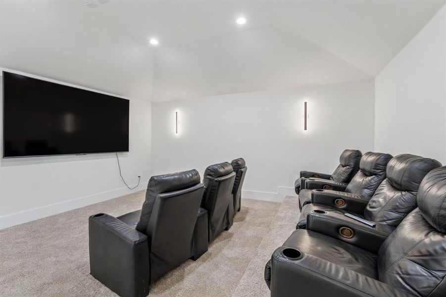 Media room with 100" tv Media room with 100" tv