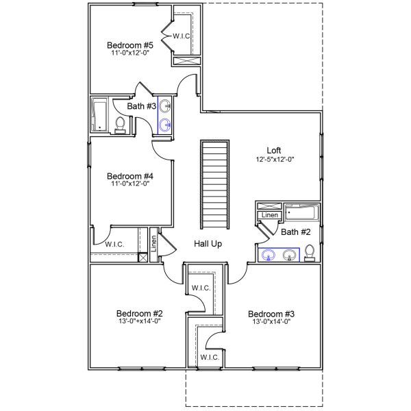 2D floor plan layout of this home in Mayfair Village, Spartanburg, SC (Image 4).