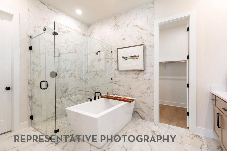 Furnished interior view inside a new home in Santa Rita Ranch, Liberty Hill (Image 27).